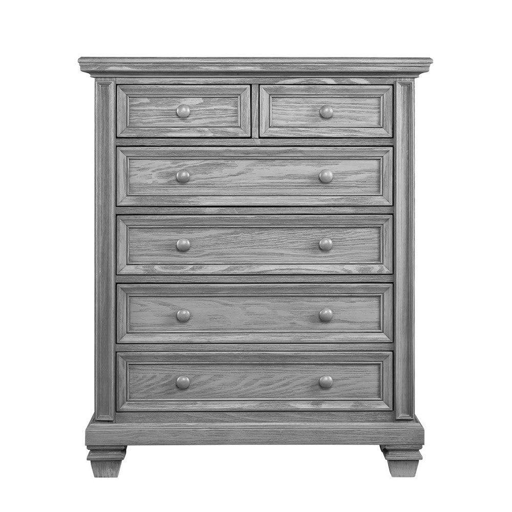 Soho Baby Richmond 6 Drawer Chest in Brushed Gray- Bambi Baby