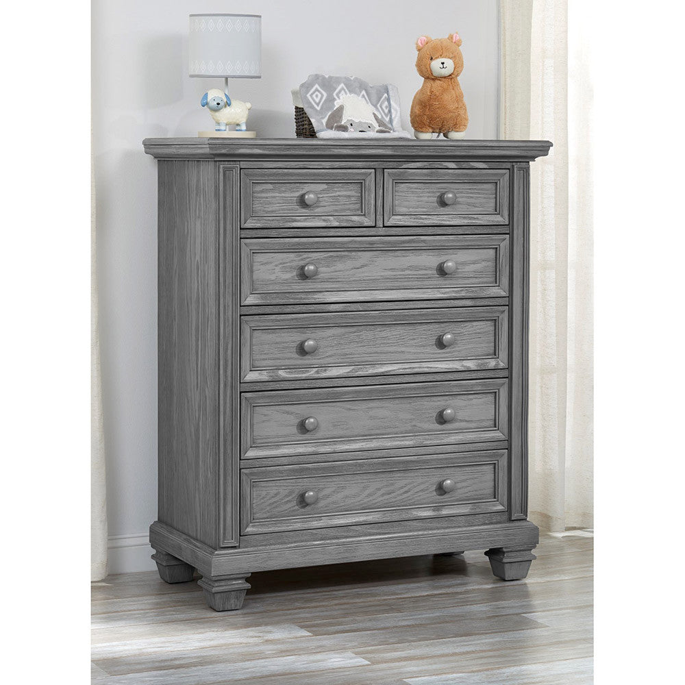 Soho Baby Richmond 6 Drawer Chest in Brushed Gray – Bambi Baby