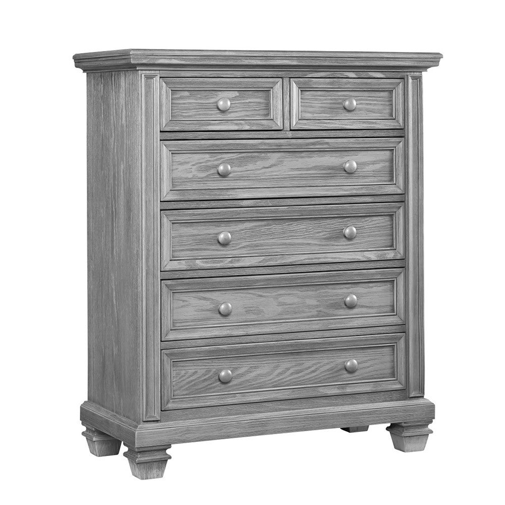 Soho Baby Richmond 6 Drawer Chest in Brushed Gray- Bambi Baby