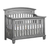 Brushed Gray Wood 4-in-1 Convertible Crib - Side Angle | Bambi Baby