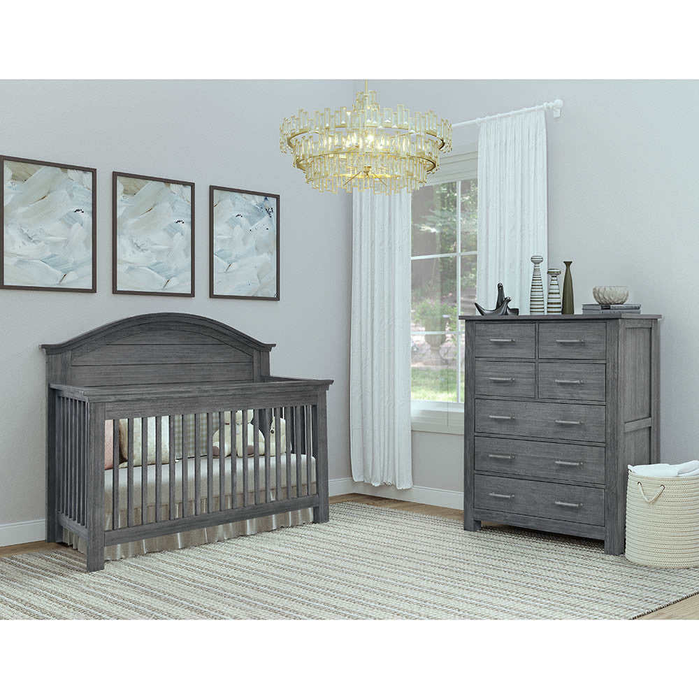 Bella Vita Lugo 7 Drawer Dresser in Harbor Grey- Bambi Baby