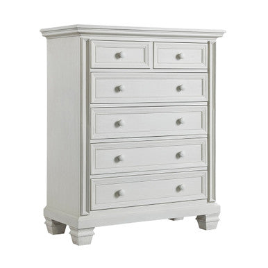 Soho Baby Richmond 6 Drawer Chest Oyster White- Bambi Baby