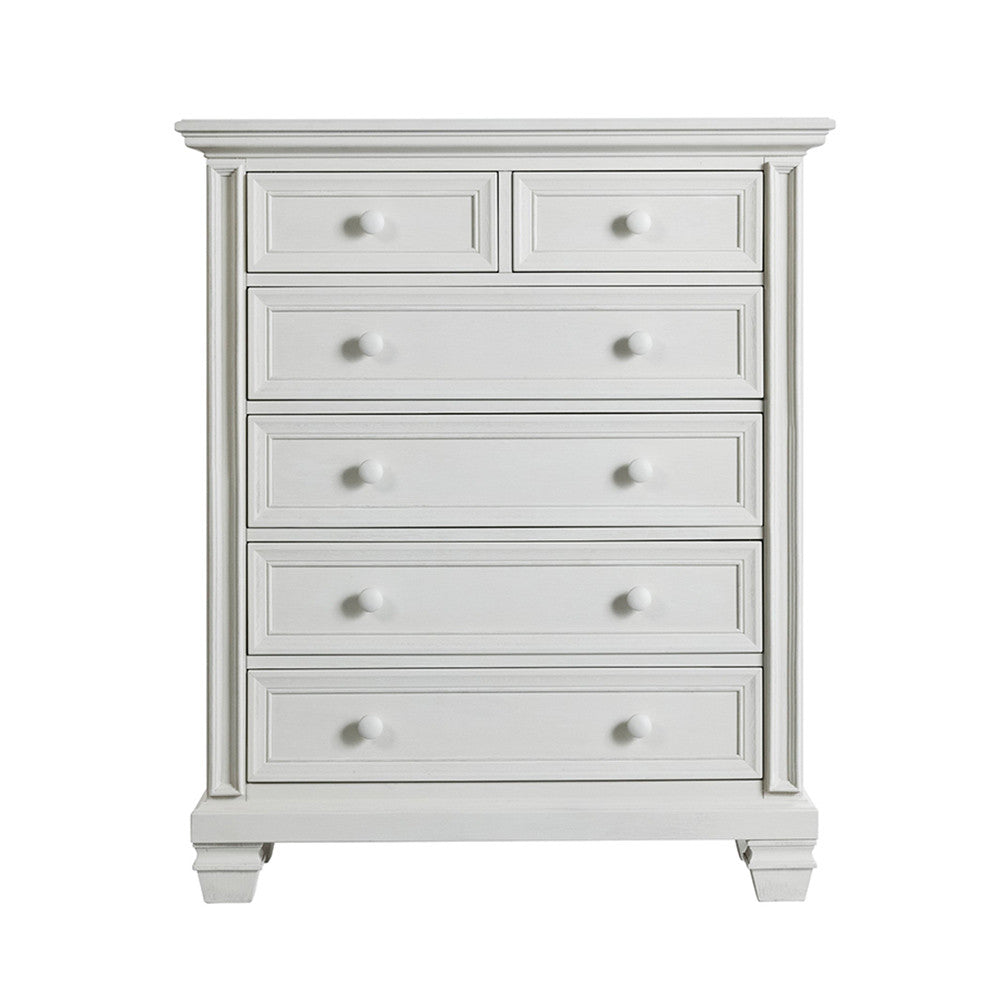 Soho Baby Richmond 6 Drawer Chest Oyster White- Bambi Baby