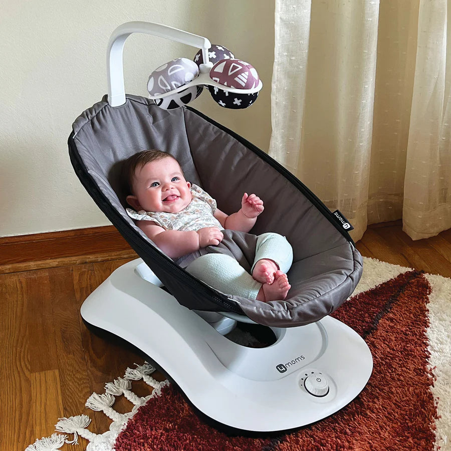 4Moms RockaRoo® Baby Rocker in Graphite- Bambi Baby