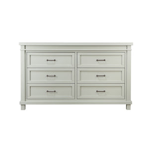 Sage Wood Appleseed Rowan Double Dresser - Front View | Bambi Baby