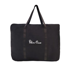 Black Silver Cross Jet Double Travel Bag - Front View | Bambi Baby