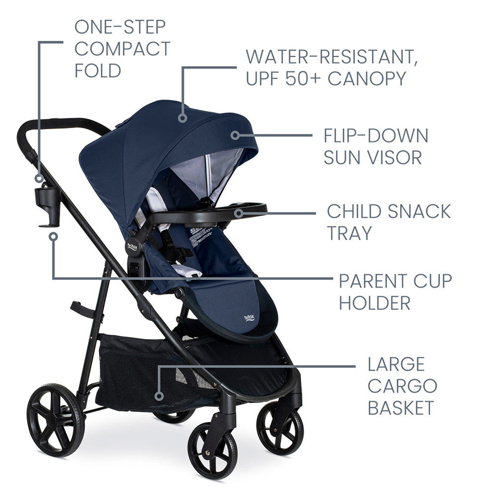 Britax Willow Brook Travel System with Aspen Base- Bambi Baby