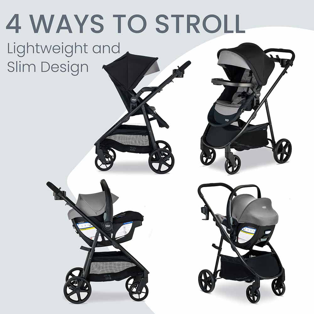 Britax Willow Brook S+ Travel System with Alpine Base- Bambi Baby