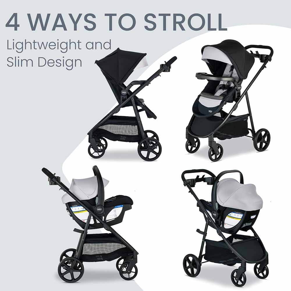 Britax Willow Brook S+ Travel System with Alpine Base- Bambi Baby