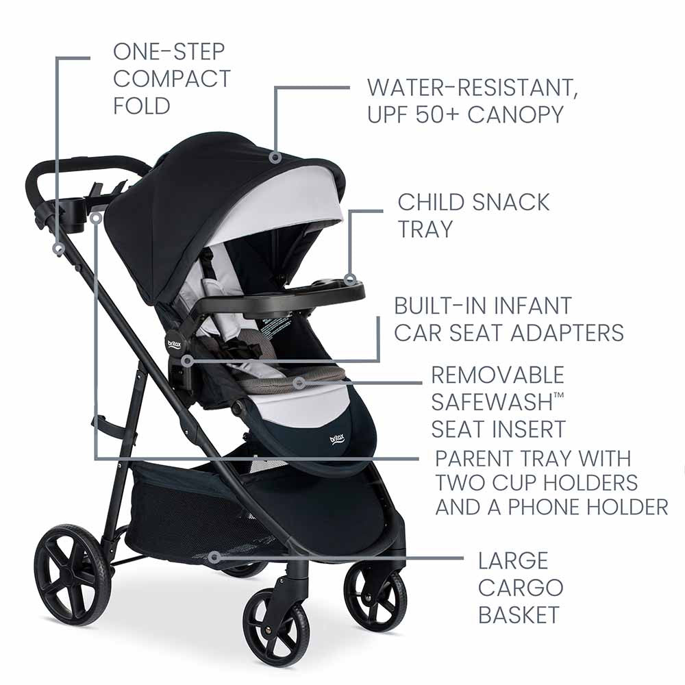 Britax Willow Brook S+ Travel System with Alpine Base- Bambi Baby