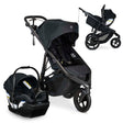 Sistema de viagem BOB Wayfinder, assento de carro infantil e combinação de carrinho ClickTight em Nightfall - Bambi Baby
