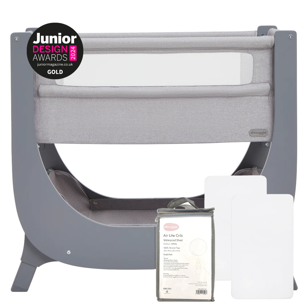 Shnuggle Air Lite Bedside Crib- Bambi Baby