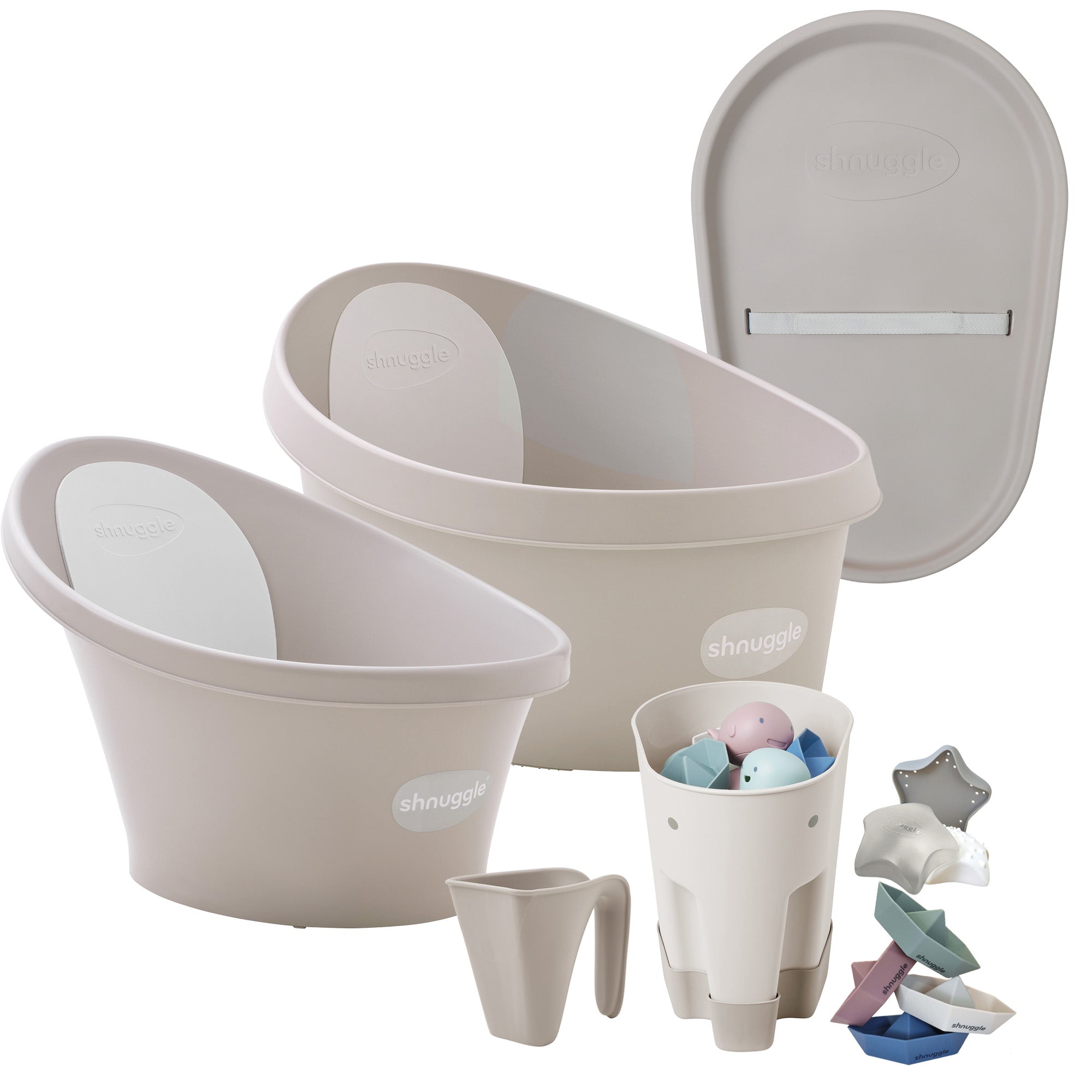 Shnuggle Growing Family Bath Time 7-Piece Bundle- Bambi Baby