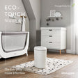 Shnuggle Nappy Bin in White/Grey - Bambi Baby