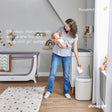 Shnuggle Nappy Bin in White/Grey - Bambi Baby
