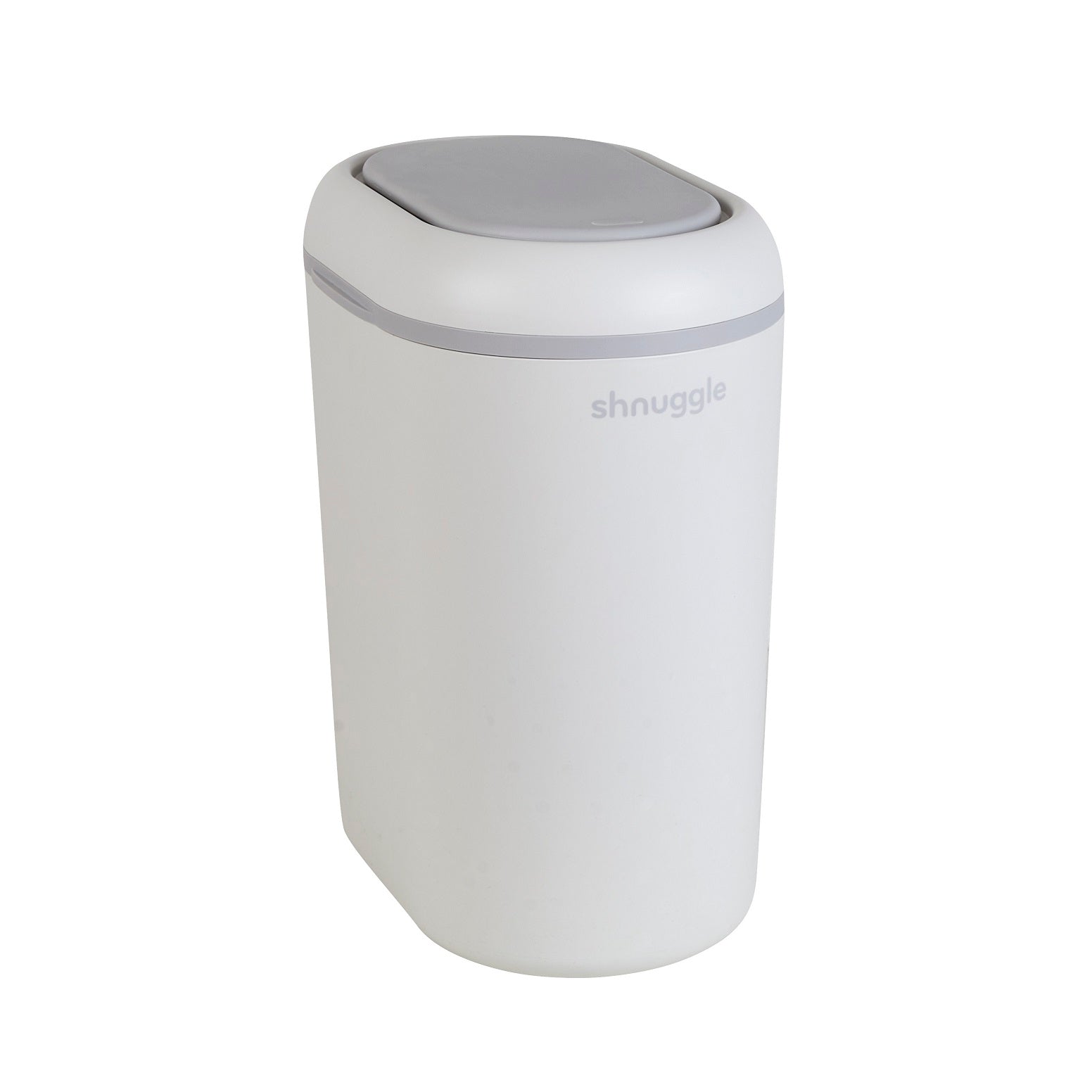 Shnuggle Nappy Bin in White/Grey- Bambi Baby