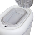 Shnuggle Nappy Bin in White/Grey - Bambi Baby