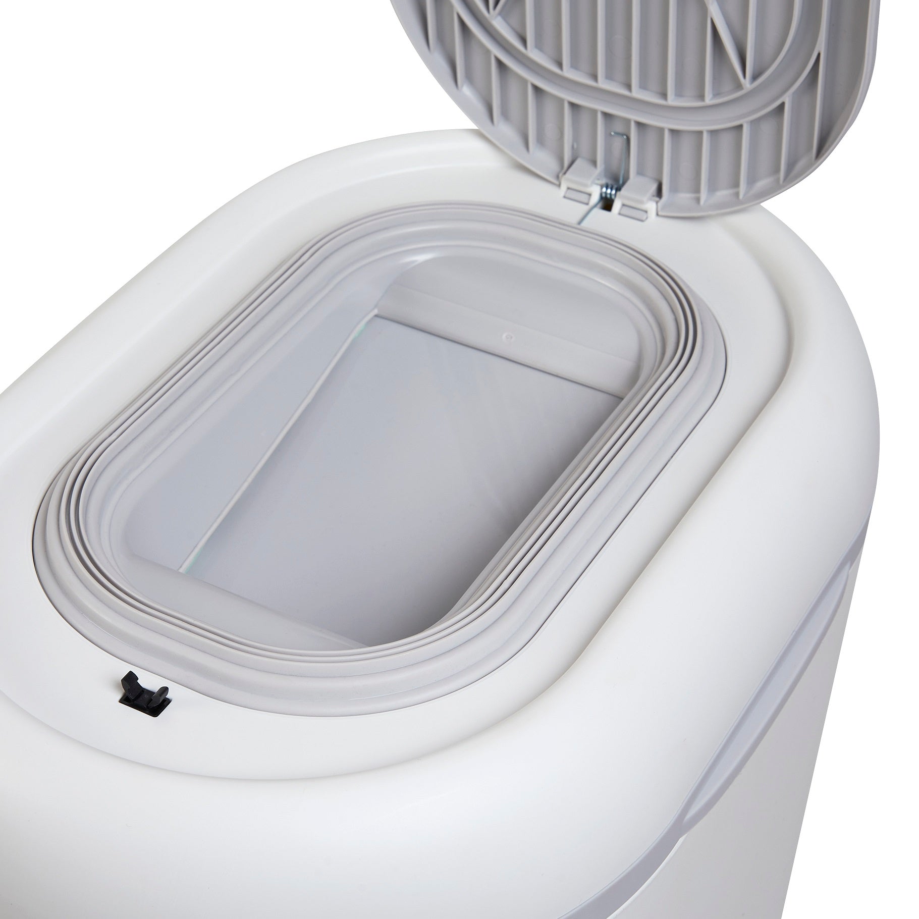 Shnuggle Nappy Bin in White/Grey- Bambi Baby