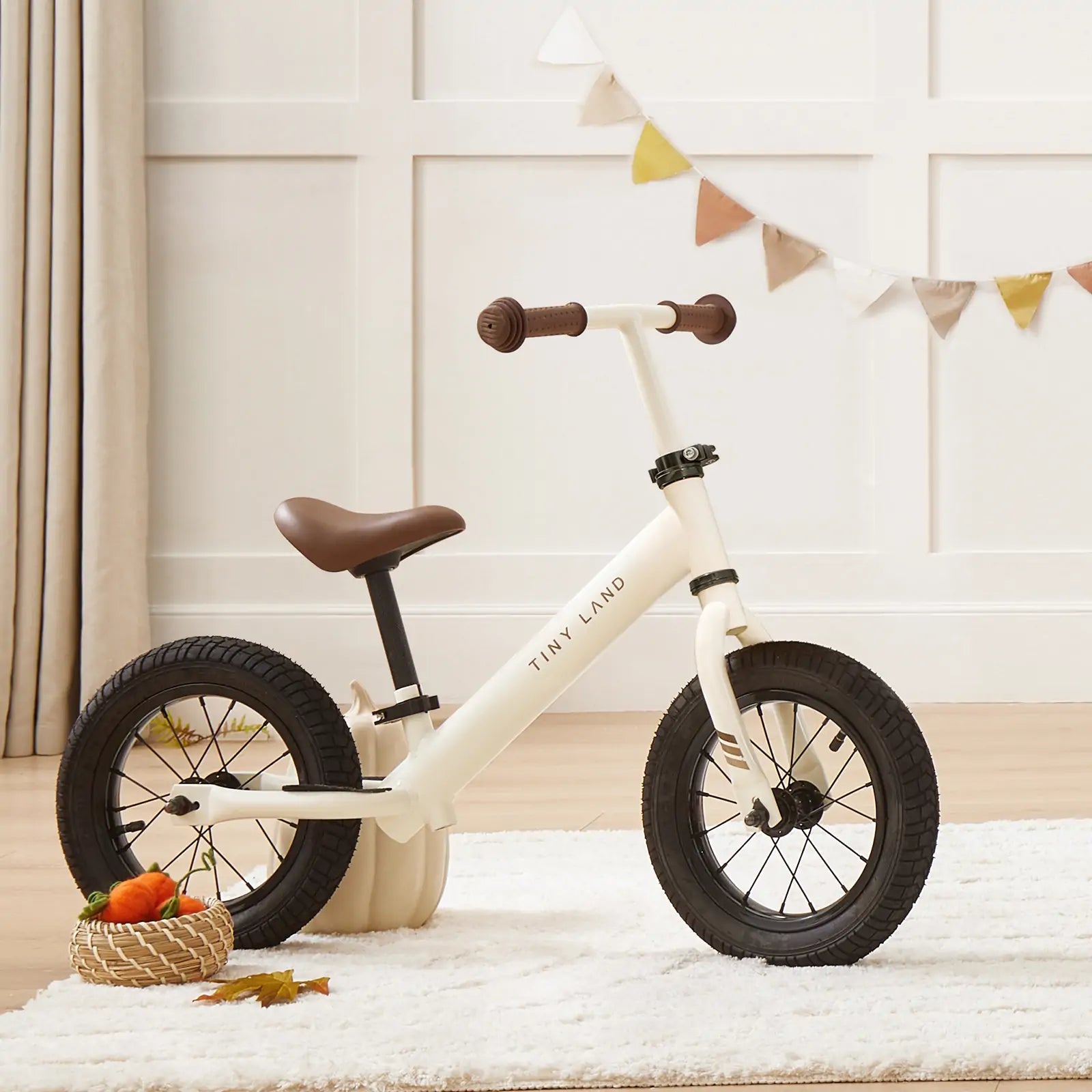 Tiny Land® Balance Bike - Milky White- Bambi Baby