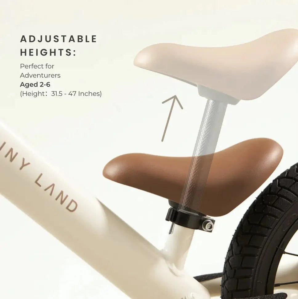 Tiny Land® Balance Bike - Milky White- Bambi Baby