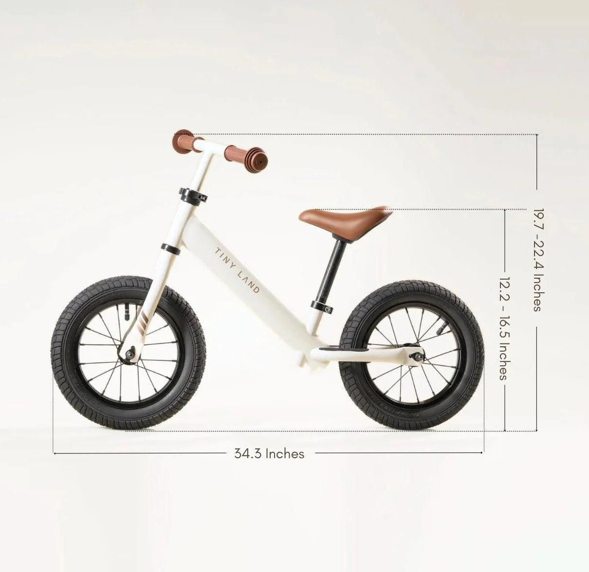 Tiny Land® Balance Bike - Milky White- Bambi Baby