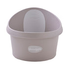 Taupe Shnuggle Toddler Bath Tub with Grey Support Seat - Front View | Bambi Baby