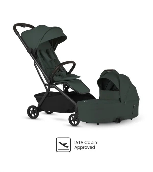 Silver Cross Nia Compact Stroller + Folding Bassinet Bundle- Bambi Baby