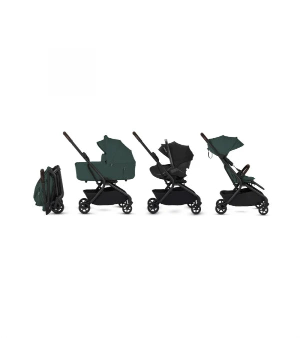 Silver Cross Nia Compact Stroller + Folding Bassinet Bundle- Bambi Baby