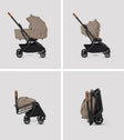 Silver Cross Nia Compact Stroller + Folding Bassinet Bundle - Bambi Baby