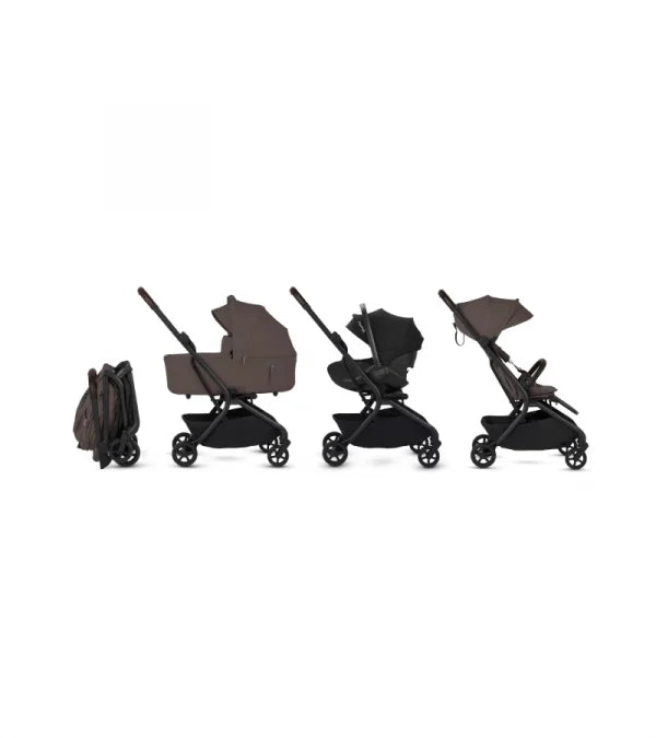 Silver Cross Nia Compact Stroller + Folding Bassinet Bundle- Bambi Baby