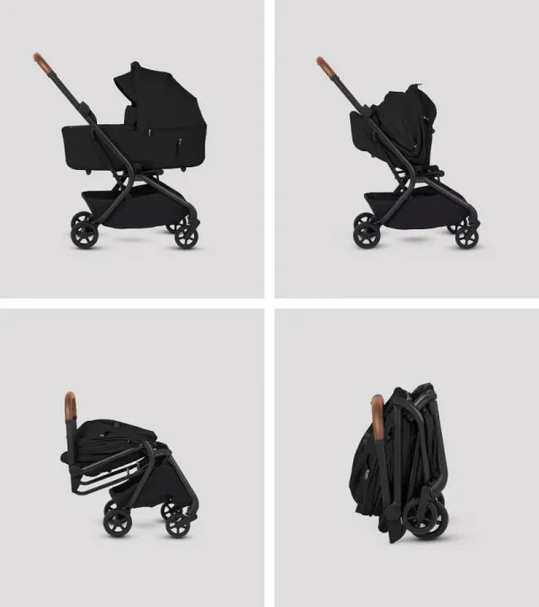 Silver Cross Nia Compact Stroller + Folding Bassinet Bundle- Bambi Baby