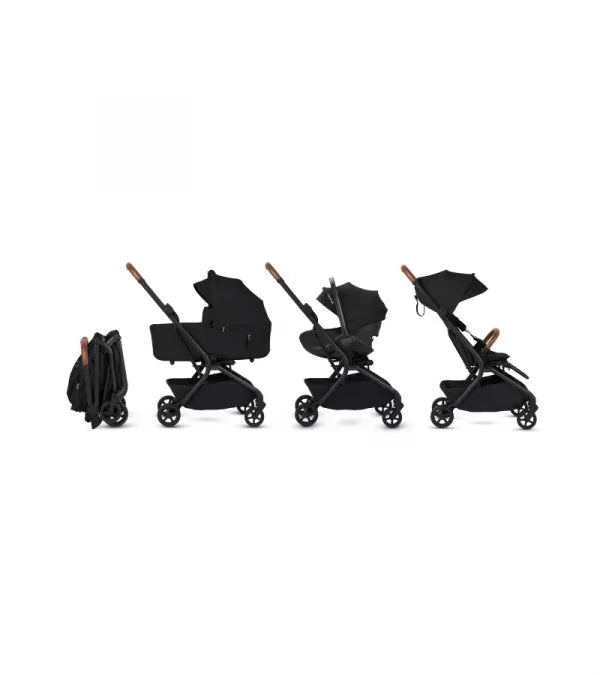 Silver Cross Nia Compact Stroller + Folding Bassinet Bundle- Bambi Baby