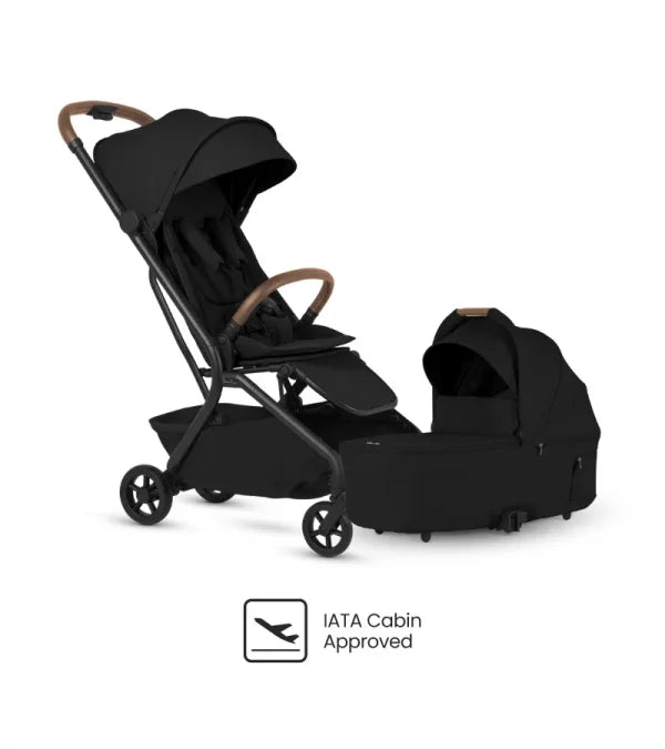 Silver Cross Nia Compact Stroller + Folding Bassinet Bundle- Bambi Baby