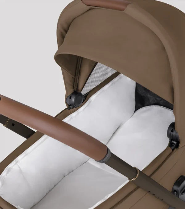 Silver Cross Breez Compact Stroller + Folding Bassinet Bundle- Bambi Baby