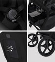 Silver Cross Breez Compact Stroller + Folding Bassinet Bundle - Bambi Baby