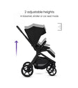 Silver Cross Breez Compact Stroller + Folding Bassinet Bundle - Bambi Baby