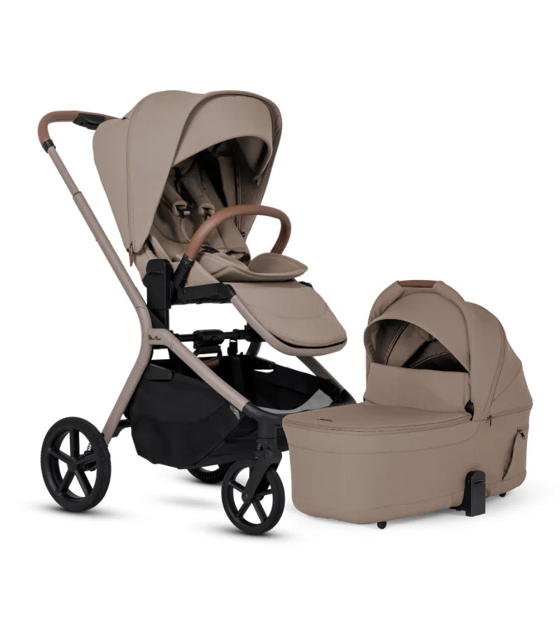Silver Cross Breez Compact Stroller + Folding Bassinet Bundle- Bambi Baby