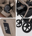 Silver Cross Breez Compact Stroller + Folding Bassinet Bundle - Bambi Baby