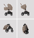 Silver Cross Breez Compact Stroller + Folding Bassinet Bundle - Bambi Baby