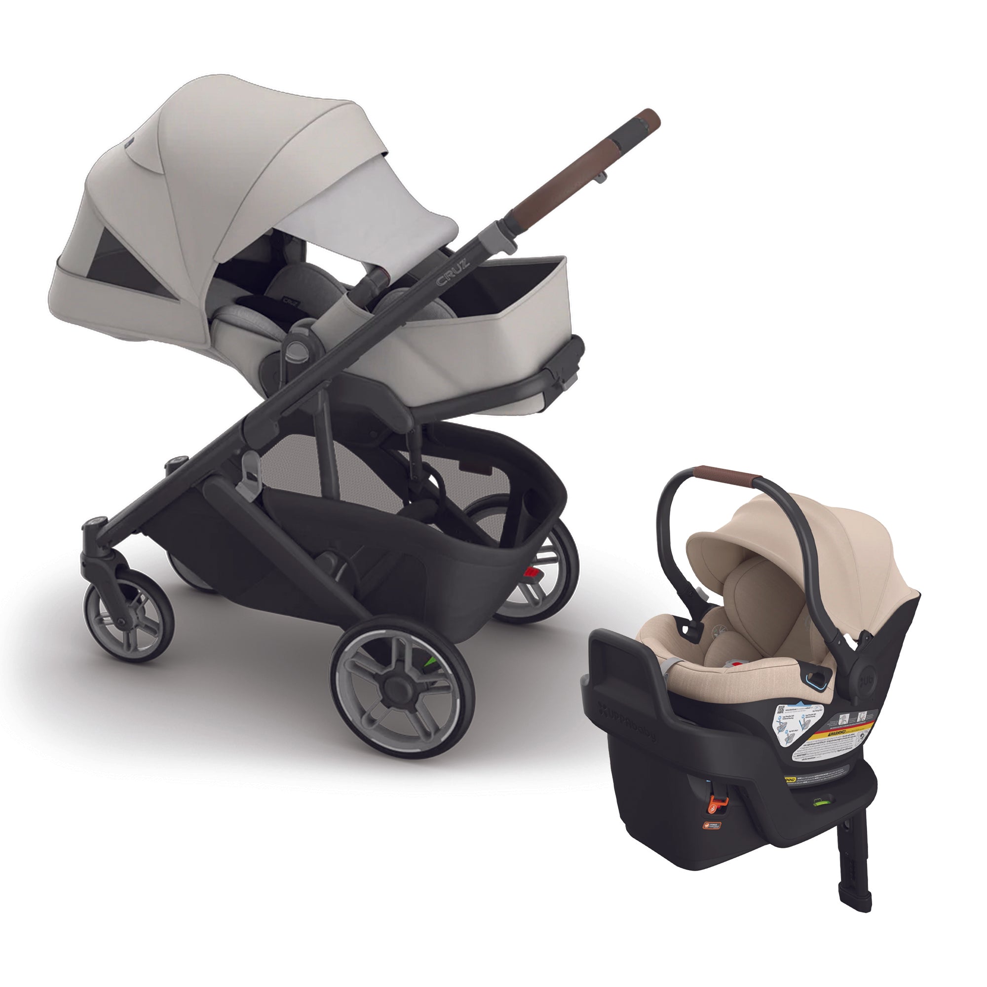 UPPAbaby Cruz V3 + Aria Travel System- Bambi Baby