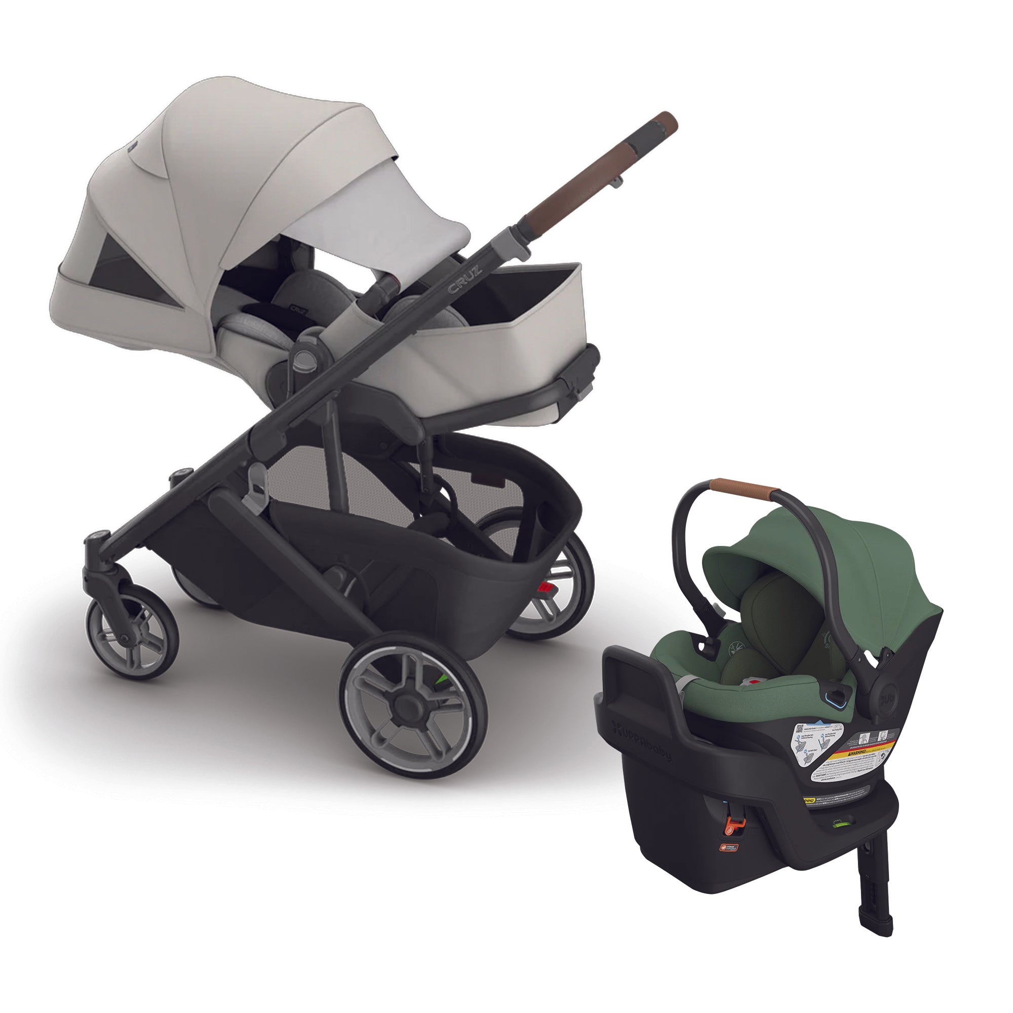 UPPAbaby Cruz V3 + Aria Travel System- Bambi Baby