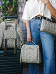 JuJuBe Sazan + JuJuBe 3-piece Pouch Clutch Purse Set - Paisley Floral - Bambi Baby
