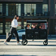 WonderFold W6 Luxe Pro Stroller Wagon - Black - Bambi Baby