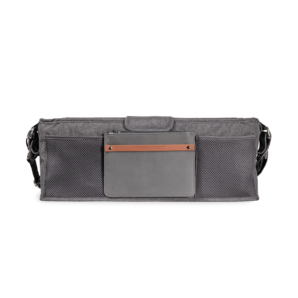 Wonderfold Parent Console with 4 Insulated Cup Holders - Gray- Bambi Baby