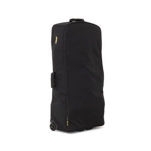 Black Veer Wheeled Travel Bag - Front View with Rolling Wheels | Bambi Baby