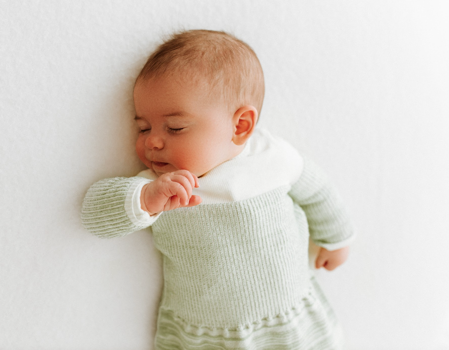 Swaddelini Bamboo Blend Mint Arms Out™ Long Sleeve Sleep Sack- Bambi Baby