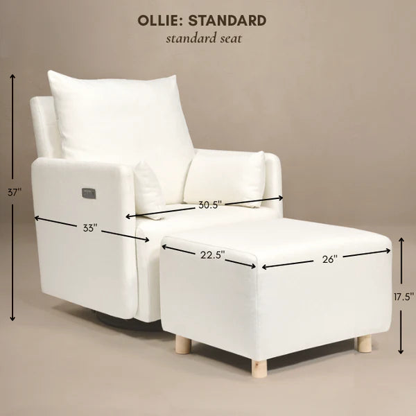 Oilo Ottoman Standard Wood Base- Bambi Baby