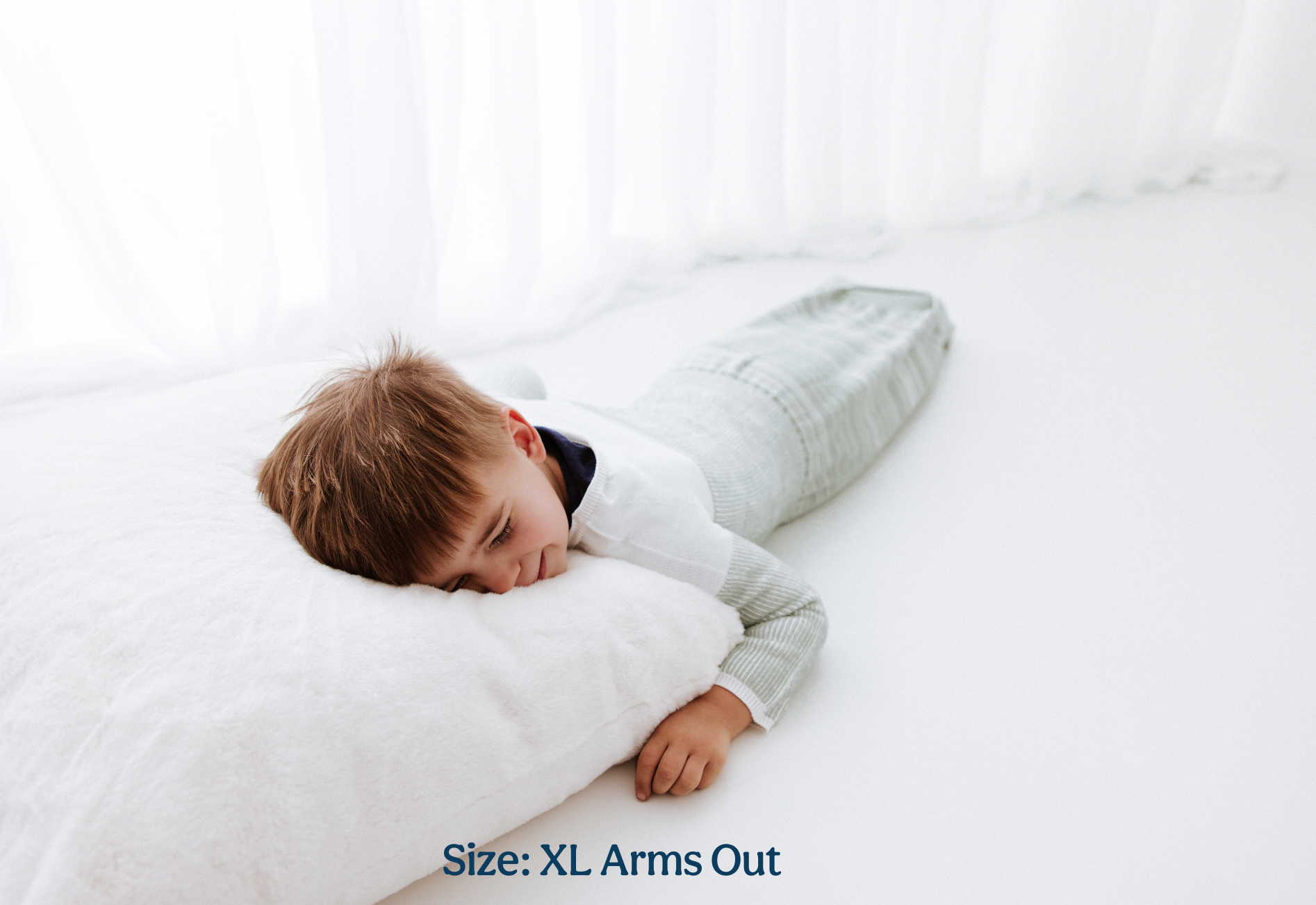 Swaddelini Bamboo Blend Mint Arms Out™ Long Sleeve Sleep Sack- Bambi Baby