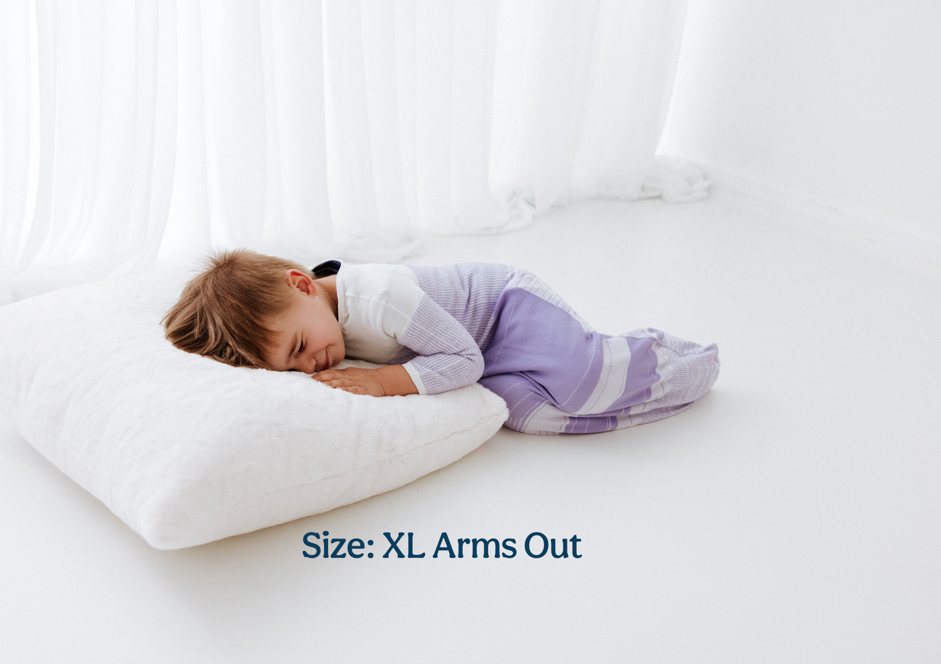 Swaddelini Lavender Arms Out™ Long Sleeve Sleep Sack- Bambi Baby