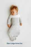 Saco de dormir de manga larga Swaddelini Grey Arms Out™ - Bambi Baby